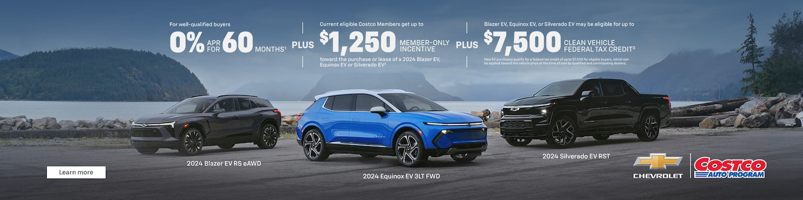 Vehicles by lake at Linwood Chevrolet GMC in Mayfield KY